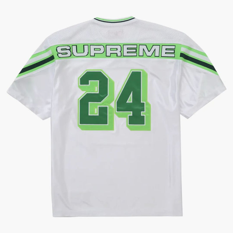 Supreme Jacquard Rib Football Jersey White