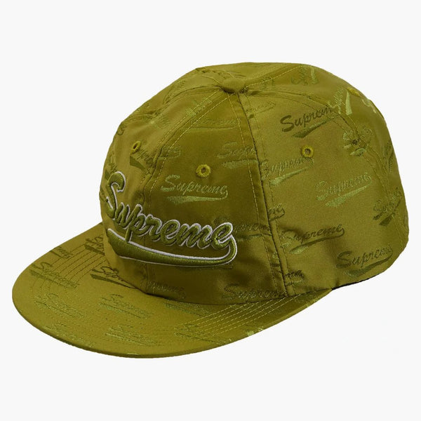 Supreme Jacquard Script 6-Panel Dark Lime