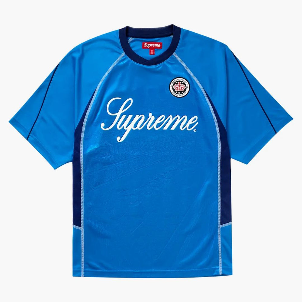 SupremeJacquardSoccerJerseyBlu