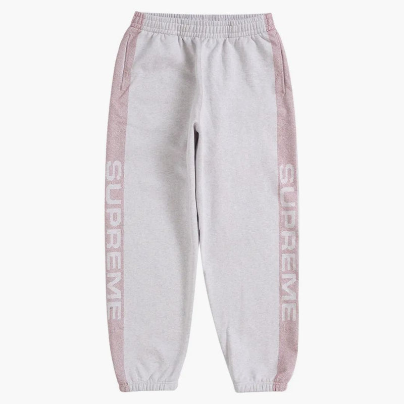 Supreme Jacquard Stripe Sweatpant Ash Grey