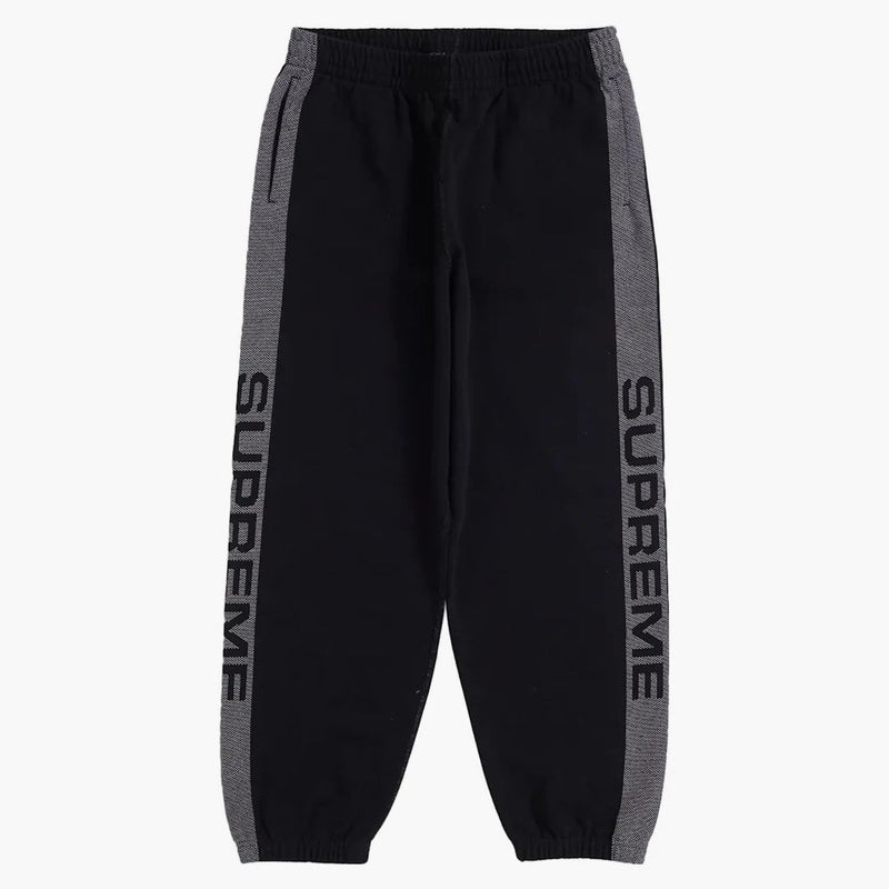 Nejvyšší jacquard Stripe Talkpant Black