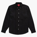 Supreme Jacquard Stripe Twill Shirt Black