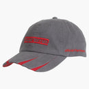 Supreme irregular visor de 6 paneles grises