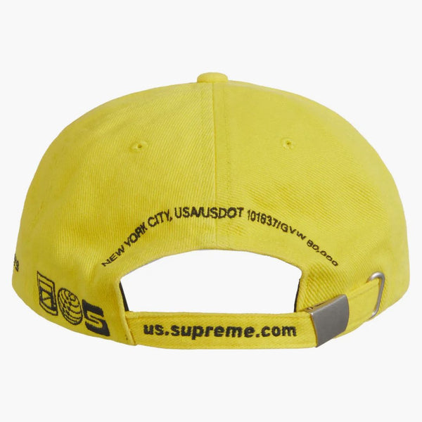 Supreme Jagged Visor 6-panel Yellow