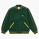 Supreme Jamie Reid it's all Bollocks Varsity Jacket Dark Green