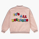Supreme Jamie Reid It's All Bollocks Varsity Jacket Dusty Pink