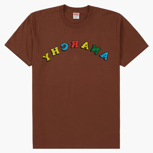 Supreme Jamie Reid Anarchy Tee Brown