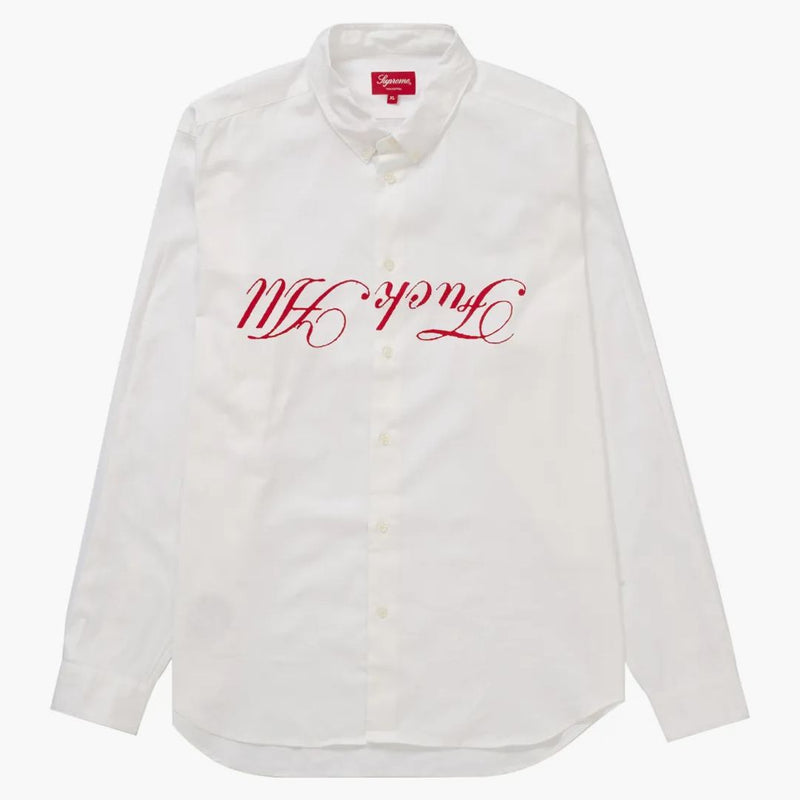 Supreme Jamie Reid Fuck All Shirt White