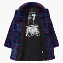 Supreme Jean Paul Gaultier Double Breasted Plaid Faux for Coat Blue
