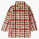 Supreme Jean Paul Gaultier Double Breasted Plaid Faux for Coat OffWhite
