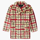 Supreme Jean Paul Gaultier Double Breasted Plaid Faux for Coat OffWhite