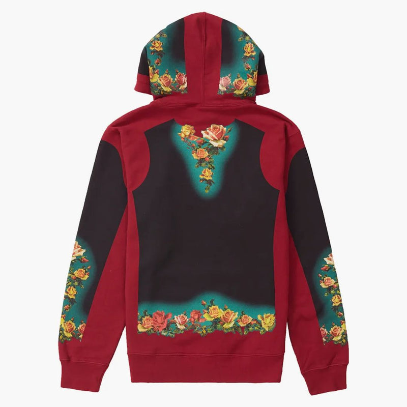 Nejvyšší Jean Paul Gaultier Floral Print Mikina Kardinál