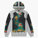 Supreme Jean Paul Gaultier Floral Print Hooded Sweatshirt Heather Gray