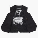 Supreme Jean Paul Gaultier pinstripe lastdräkt väst svart