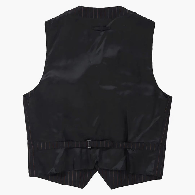 Nejvyšší Jean Paul Gaultier Pinstripe Cargo Suit Vest Black