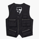 Supreme Jean Paul Gaultier pinstripe lastdräkt väst svart