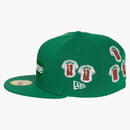 Supreme Jerseys Box Logo New Era Fitted Hat Green