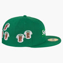 Supreme Jerseys Box Logo New Era Fitted Hat Green