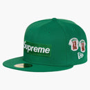 Supreme Jerseys Box Logo New Era Fitted Hat Green