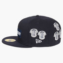 Supreme jerseys box logo new era fitted has navy