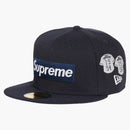 Supreme jerseys box logo new era fitted has navy
