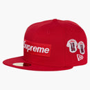 Supreme Jerseys Box Logo New Era Fitted Hat Red