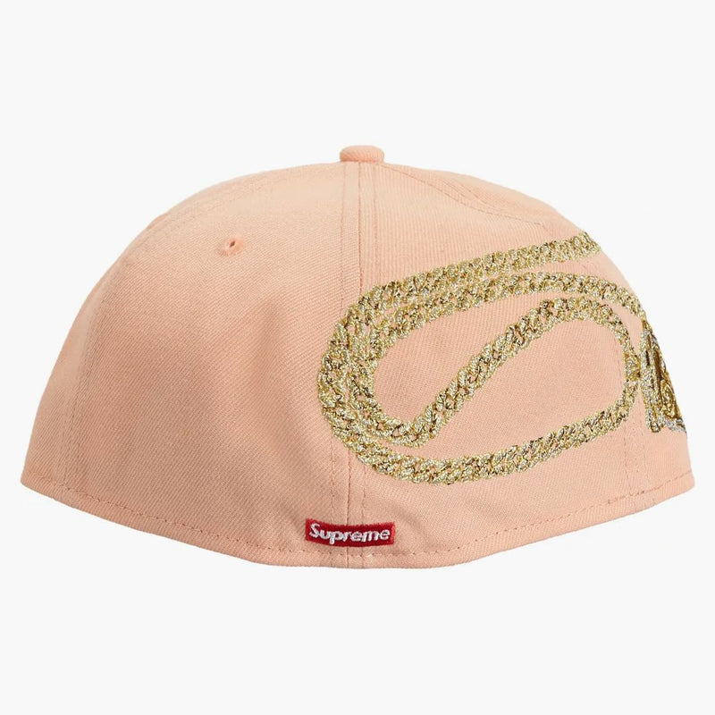 Logo Supreme Jesus Piece S Nová éra 59fifty má světle růžovou