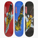 Supreme Jet Skateboard Deck Red/Royal/Black Set