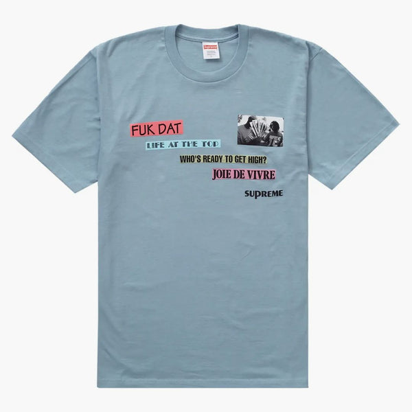 Supremo Joie de Vivre Tee Dusty Blue