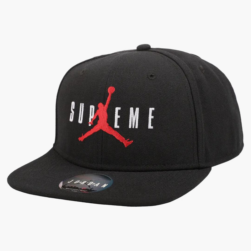 Supreme Jordan 6 Panel Hat Black