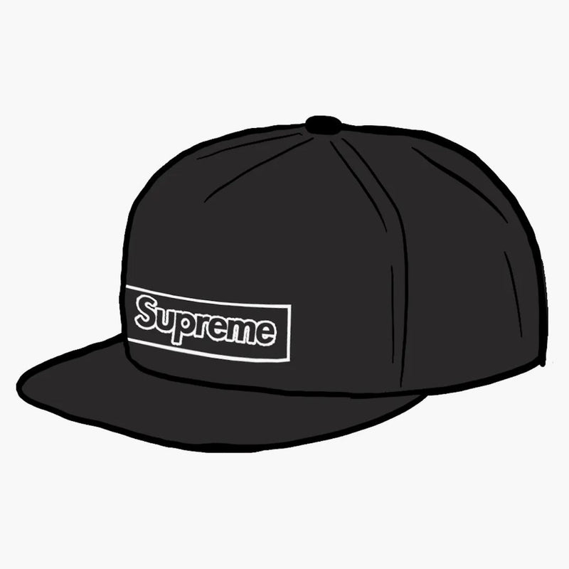 Supreme Kaws Chalk-logotyp 5-panel svart