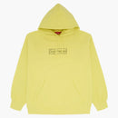 Supreme Kaws Chalk Logo Hooded Sweatshirt Light Lemon
