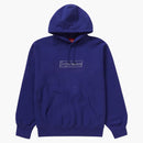Supreme Kaws Chalk Logo Hooded Sweatshirt Washed Navy