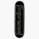 Supreme kaws chalk logo skateboard deck black