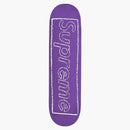 Supreme Kaws Chalk Logo Skateboard Deck Purple