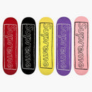 Supreme kaws chalk logo skateboard deck set