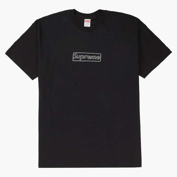 Supreme Kaws Chalk Logo Tee Black