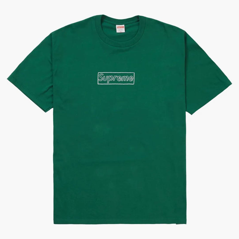 Supreme Kaws Chalk Logo Tee Light Pine