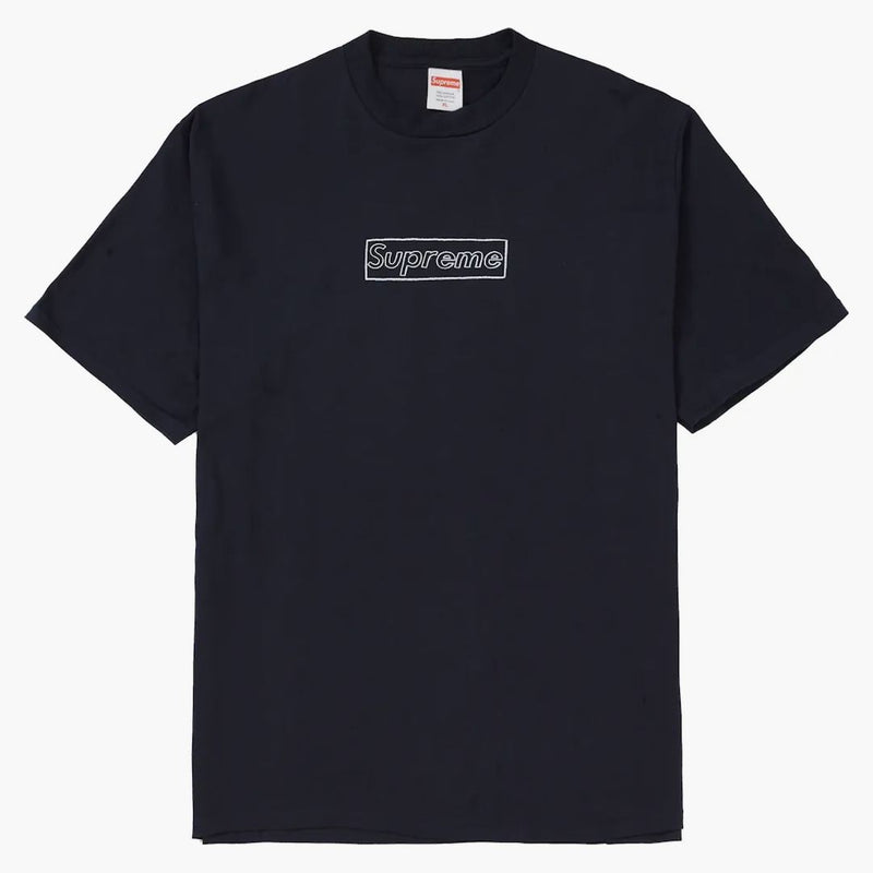 Supreme Kaws Chalk Logo Tea Navy