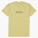 Supreme Kaws Chalk Logo Tee Pale Yellow