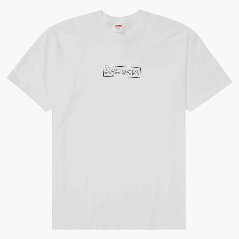 Supreme Kaws Chalk Logo Tee White