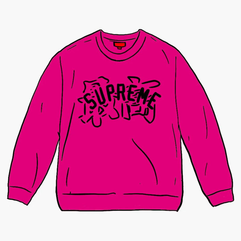 Nejvyšší logo Kanji Crewneck Fuchsia