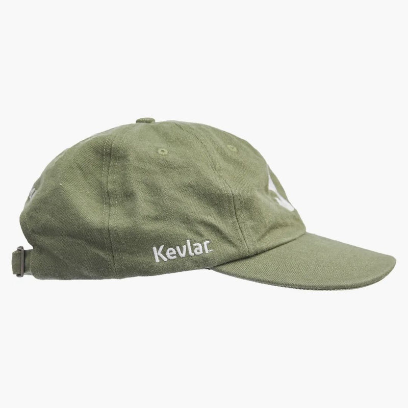Supreme Kevlar denims logotyp 6-panel oliv