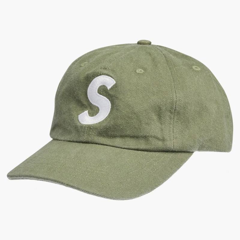 Supreme Kevlar denims logotyp 6-panel oliv