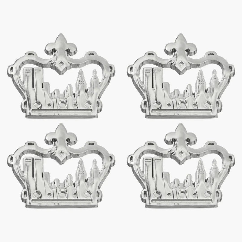 Supreme King of New York Pin (Set of 4) Silver