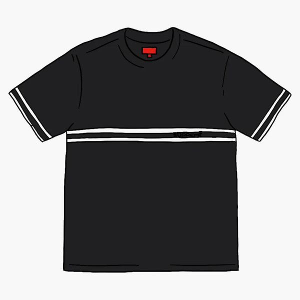 Supreme Knit Stripe S/s Top (ss20) Black