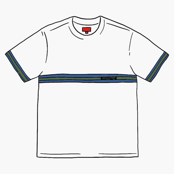 Supreme Knit Stripe S/s Top (ss20) White