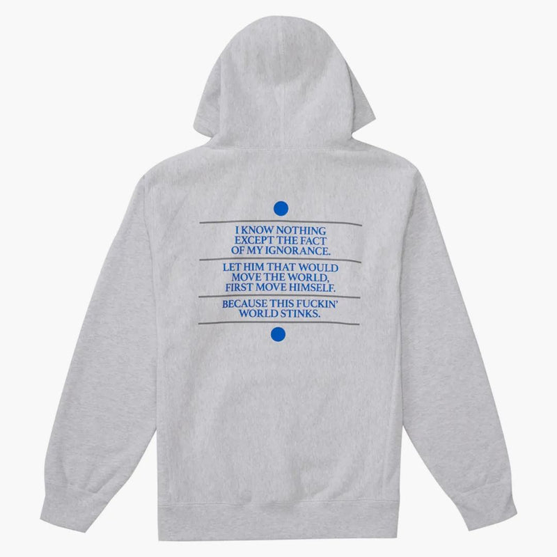 Supreme Know Thyelh Hooded Sweatshirt Ash Grey