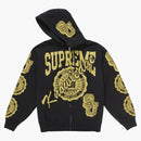 Supreme Knowledge Reigns Zip Up Hooded Sweatshirt Black