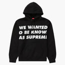Supreme conocido como sudadera con capucha negra